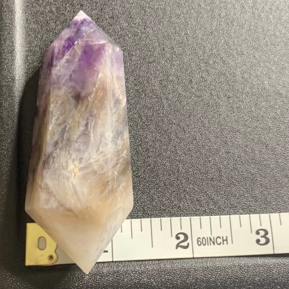 BOGO1/2 Chevron Amethyst Double
Pointed Polished Crystal Tower
Wand Healing 82g - Picture 14 of 17